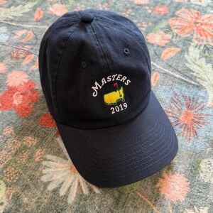 Masters 2019 Tournament Golf Hat American Needle Navy Blue Cotton Adjustable Cap